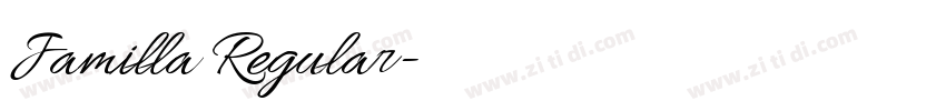 Jamilla Regular字体转换 Jamilla Regular字体转换